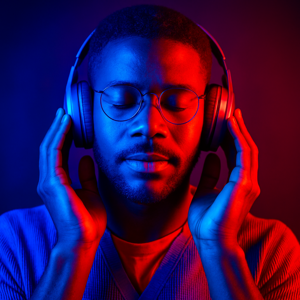 Abstract illustration representing the TechDen mission of guiding users through technology discovery.